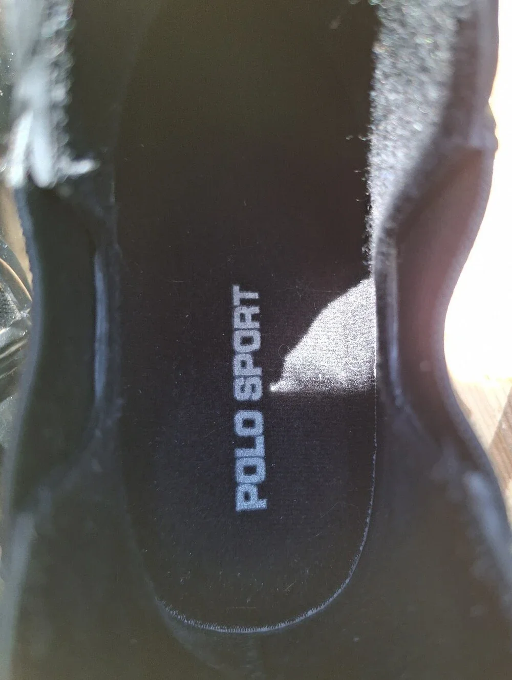 Vintage Polo Sport Ralph Lauren Black Rubber Chelsea Rain Boots Size 7